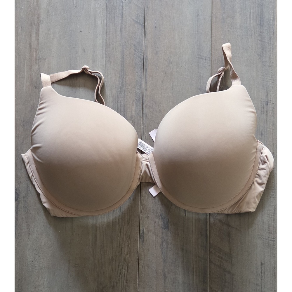 Victoria's Secret Tan Push Up T-shirt Full Coverage 38DD Bra